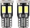 AMIO CANBUS 6SMD-2 5730 T10 (W5W) fehér led izzó