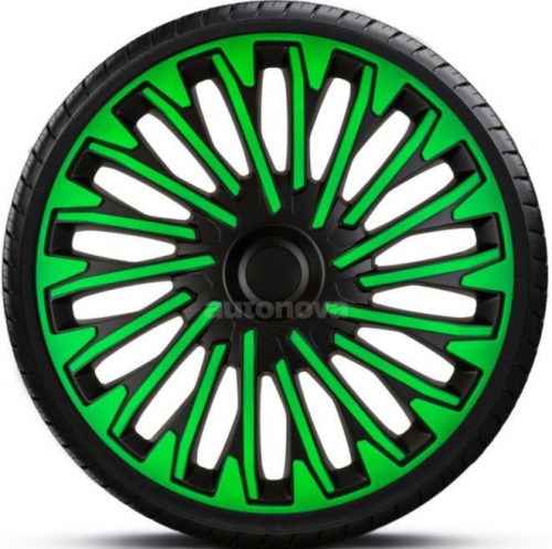 13"-os Soho Green Black dísztárcsa garnitúra (4darab)