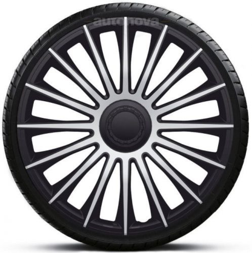 14"-os Austin Silver-Black dísztárcsa garnitúra (4darab)