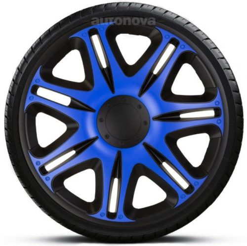 16"-os Nascar Blue Black dísztárcsa garnitúra (4darab)