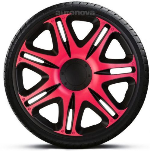 16"-os Nascar Pink Black dísztárcsa garnitúra (4darab)